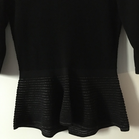 Genuine CHANEL Black Peplum Sweater S/M - Picture 6 of 6